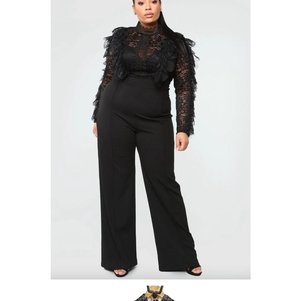 Elegant Black Lace Jumpsuit